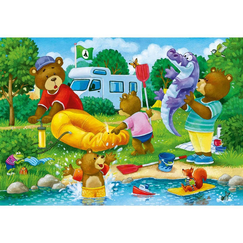 Ravensburger Puzzel Familie Beer Kamperen 2x24 Stukjes