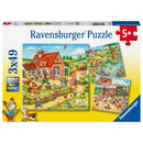 Puzzel 3x49 stukjes Landelijke vakantie