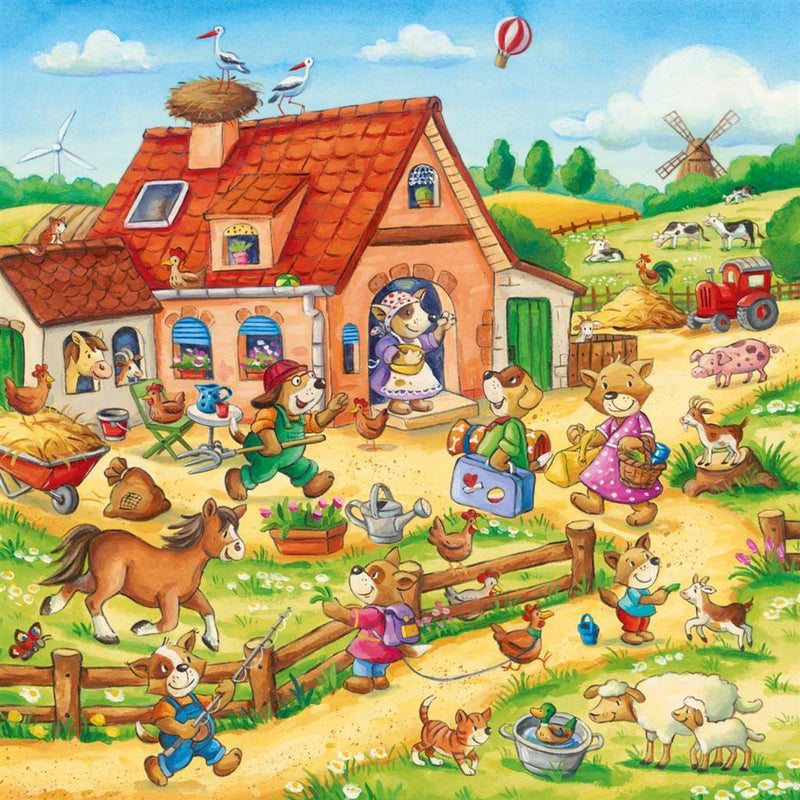 Puzzel 3x49 stukjes Landelijke vakantie