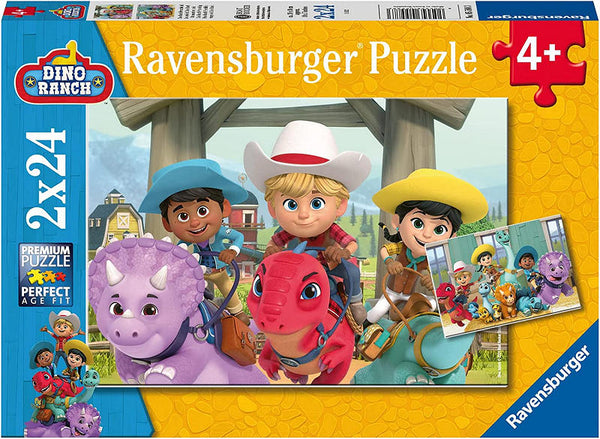 Puzzel 2x24 stukjes Dino Ranch