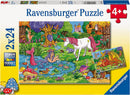 Puzzel 2x12 stukjes Magisch bos