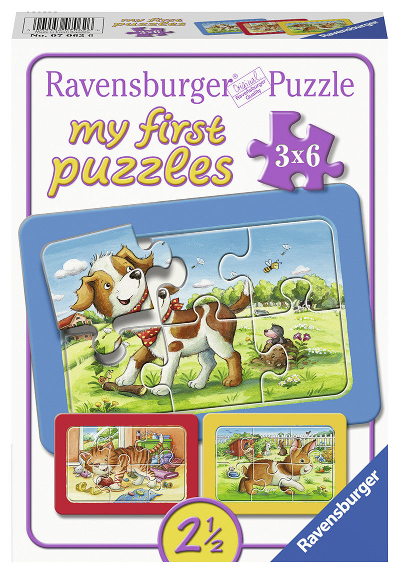 Legpuzzel Mijn Dierenvriendjes, 3x6st.