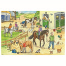 Puzzel 2x24 stukjes Op de manege