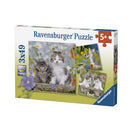 Ravensburger Legpuzzel Jonge Katjes, 3x49st.