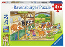 Ravensburger Vrolijk Boerderijleven, 2 x 24st.