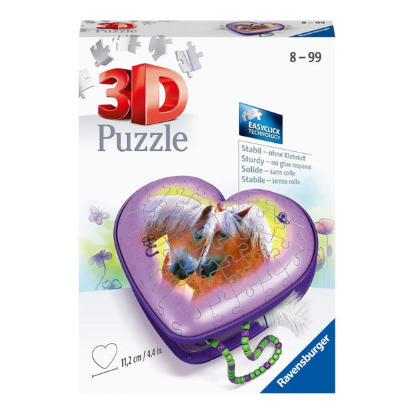 Ravensburger 3D Puzzel Hartendoosje Paarden 54 Stukjes