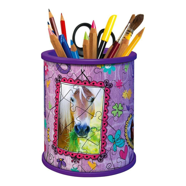Ravensburger 3D Puzzel Girl Girl Edition Pennenbak Paarden 54 Stukjes