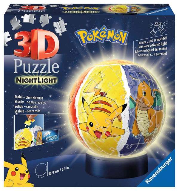 3D Puzzel Pokémon Nachtlamp, 72st.