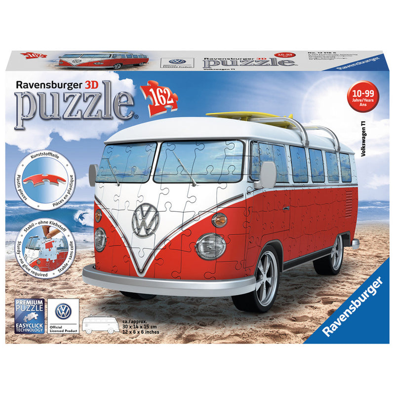 Ravensburger 3D Puzzel Volkswagen Bus 162 stukjes