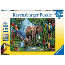 Puzzel 150 stukjes xxl Olifanten in de jungle