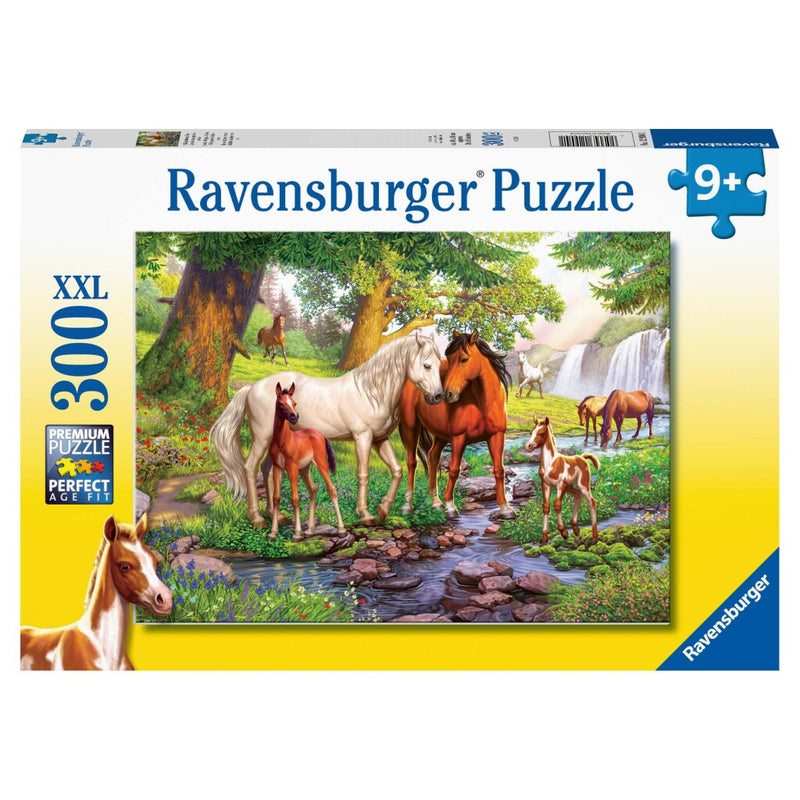 Legpuzzel XXL Wilde Paarden Bij de Rivier, 300st.