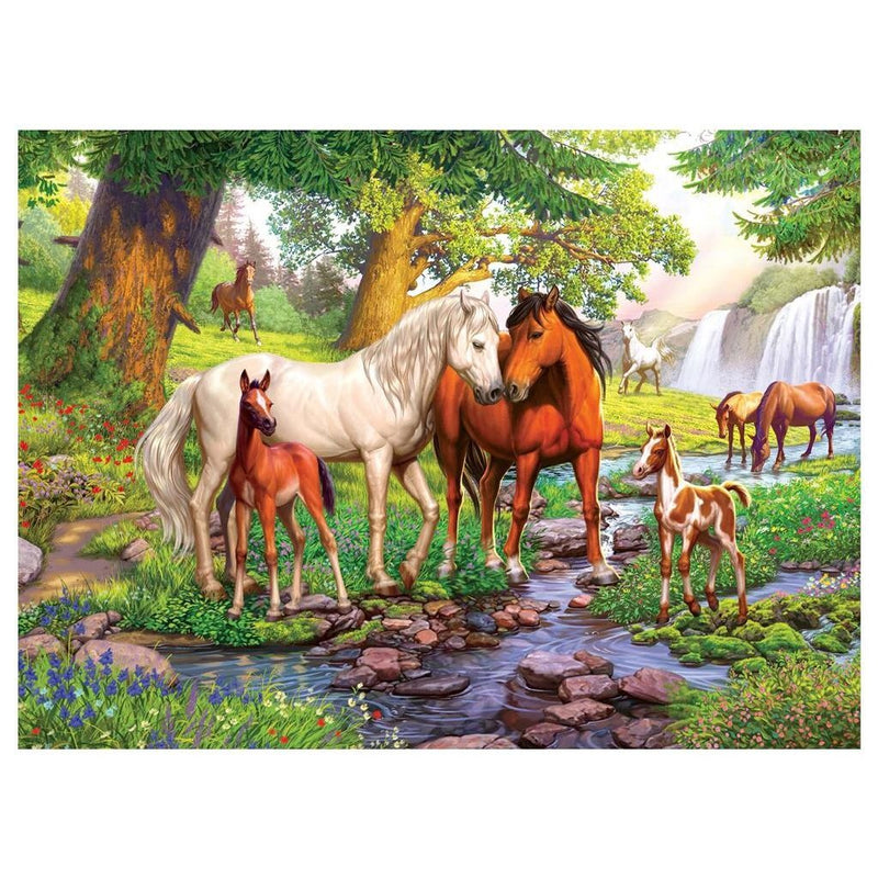 Legpuzzel XXL Wilde Paarden Bij de Rivier, 300st.