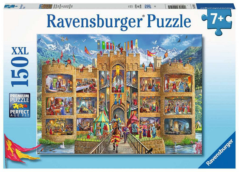 Puzzel 150 stukjes xxl Kijkje in het ridderkasteel