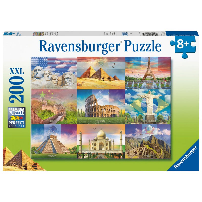 Puzzel 200 XXL Monumenten van de wereld