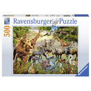 Ravensburger Puzzel Dierendrinkplaats 500 Stukjes