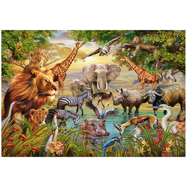 Ravensburger Puzzel Dierendrinkplaats 500 Stukjes