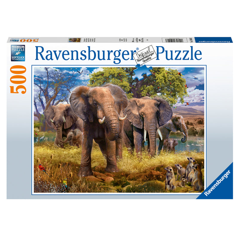Ravensburger Puzzel Olifantenfamilie 500 Stukjes