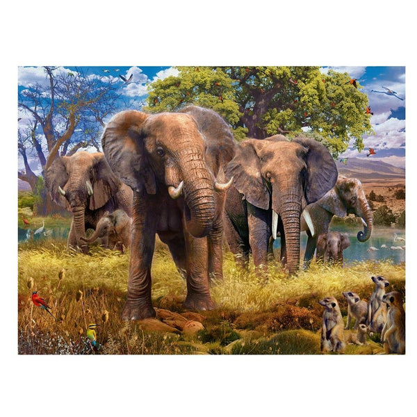 Ravensburger Puzzel Olifantenfamilie 500 Stukjes