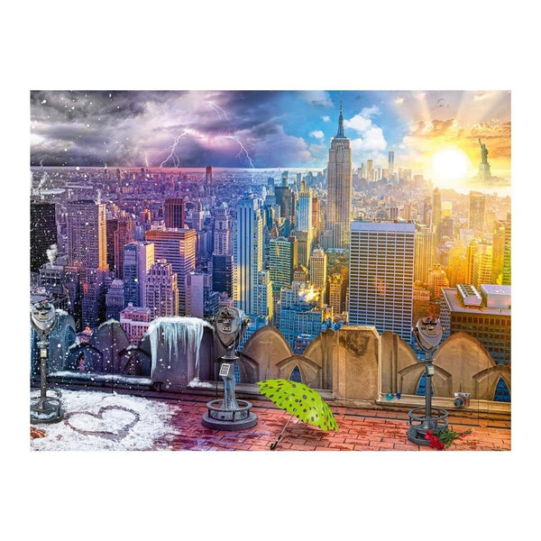 Ravensburger Puzzel New York Skyline Winter-Zomer 1500 Stukjes