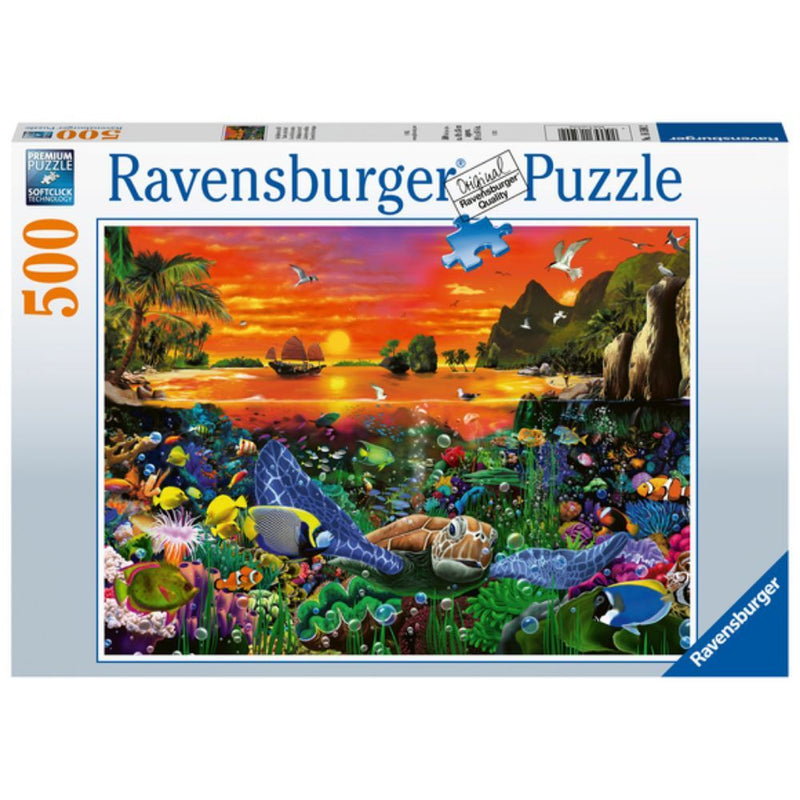 Ravensburger Puzzel Vuurtoren In De Avond 500 Stukjes