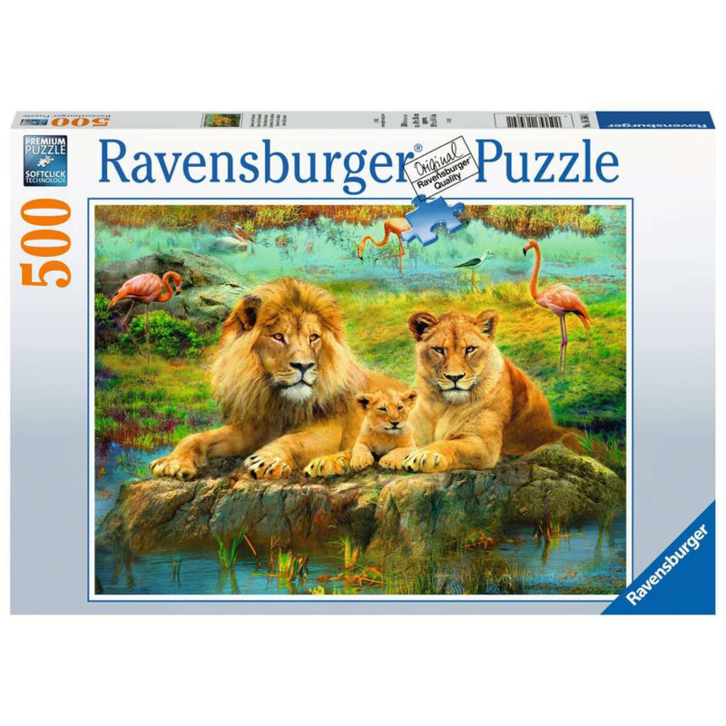 Ravensburger Puzzel Leeuwen in de Savanne 500 Stukjes
