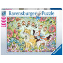 Puzzel 1000 stukjes Kattenvriendschap