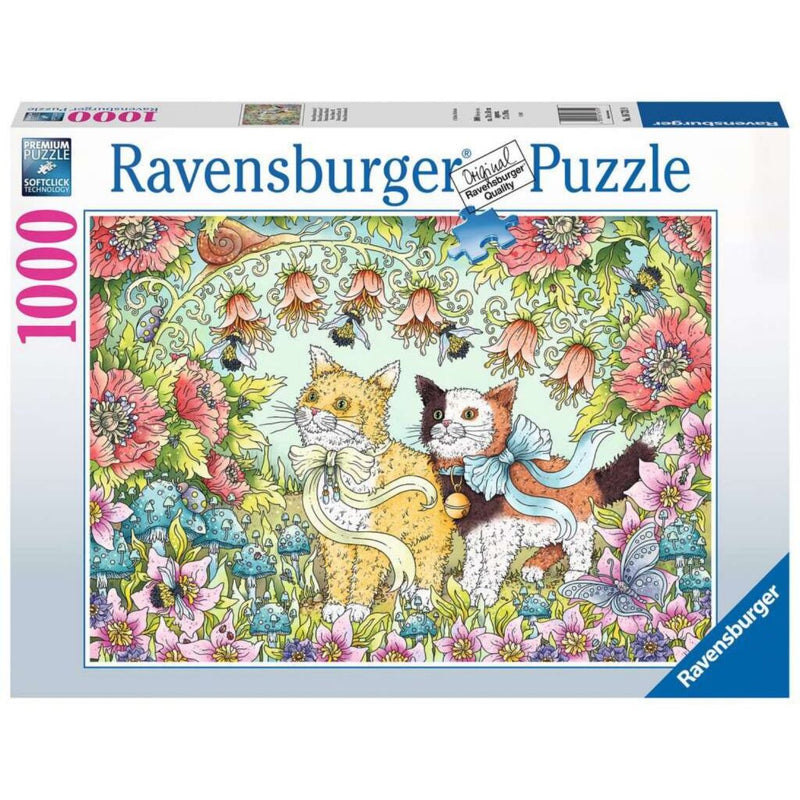Puzzel 1000 stukjes Kattenvriendschap