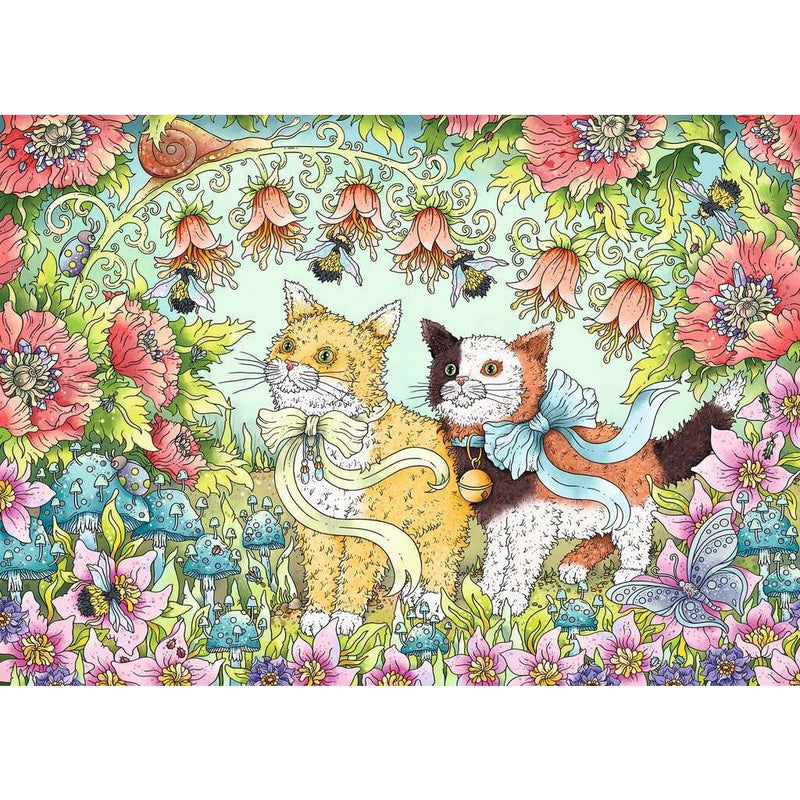 Puzzel 1000 stukjes Kattenvriendschap