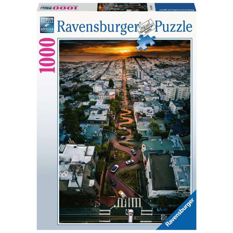 Puzzel 1000 stukjes Lombard Street San Francisco