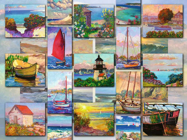 Puzzel 1500 stukjes Coastal Collage