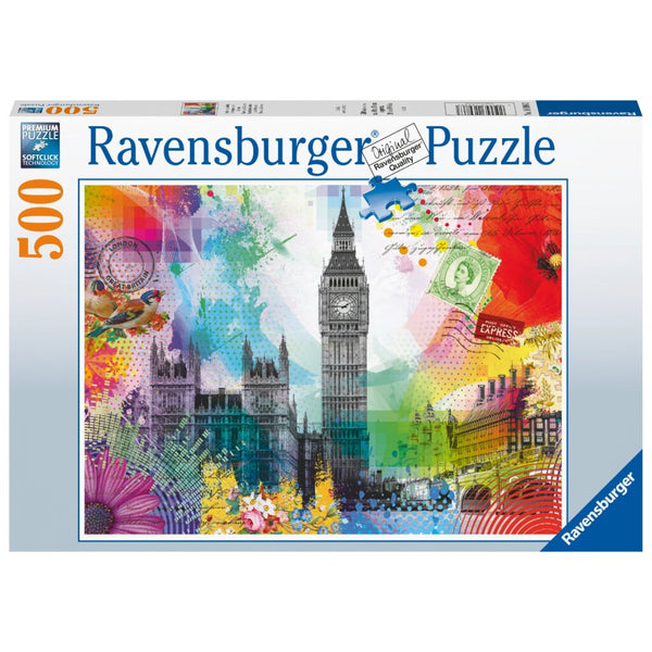 Ravensburger Puzzel Kaartje uit Londen 500 Stukjes