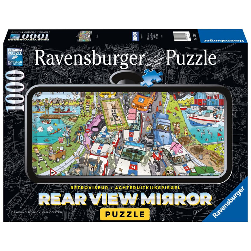 Ravensburger Puzzel Rear View Politie Achtervolging 1000 Stukjes