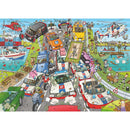 Ravensburger Puzzel Rear View Politie Achtervolging 1000 Stukjes