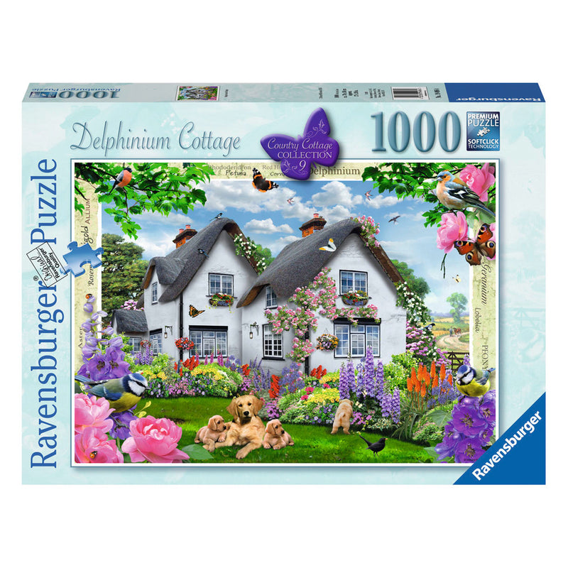 Ravensburger Puzzel Delphinium Cottage 1000 Stukjes