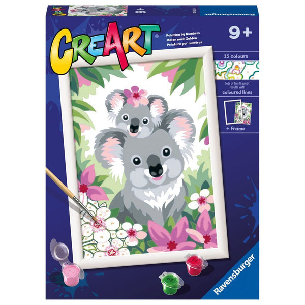 CreArt Schilderen op Nummer - Koala Schatjes