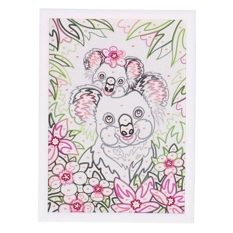 CreArt Schilderen op Nummer - Koala Schatjes