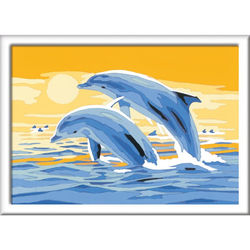 Ravensburger CreArt Schilderen op Nummer Springende Dolfijnen
