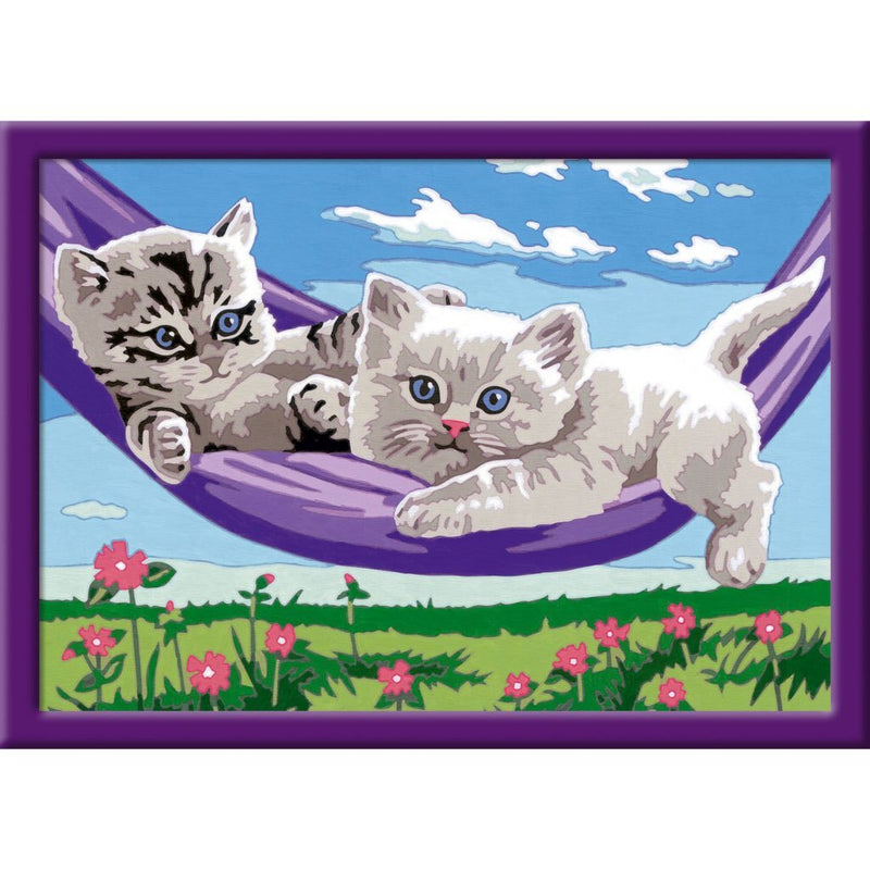 Ravensburger CreArt Schilderen op Nummer Kittens in Hangmat