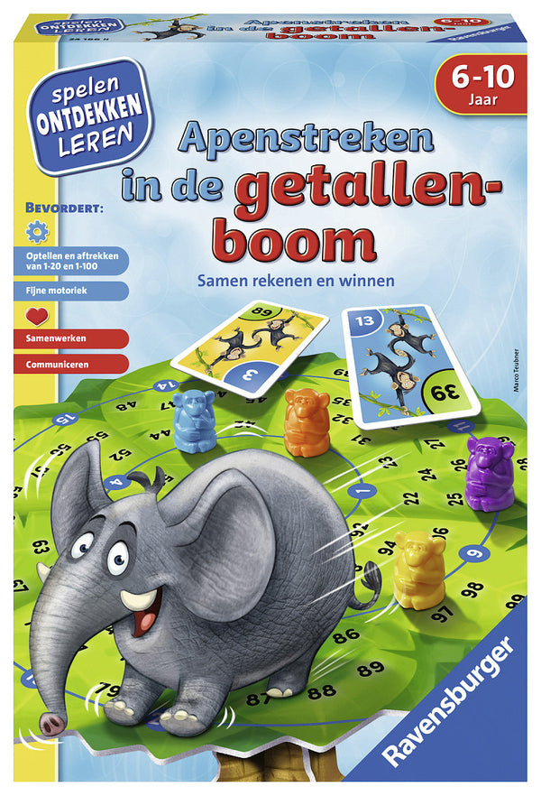 Ravensburger Apenstreken in de Getallenboom