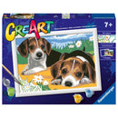 Ravensburger CreArt Schilderen op Nummer Beagle Puppies