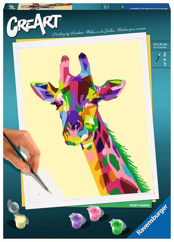 CreArt Schilderen op Nummer - Giraffe