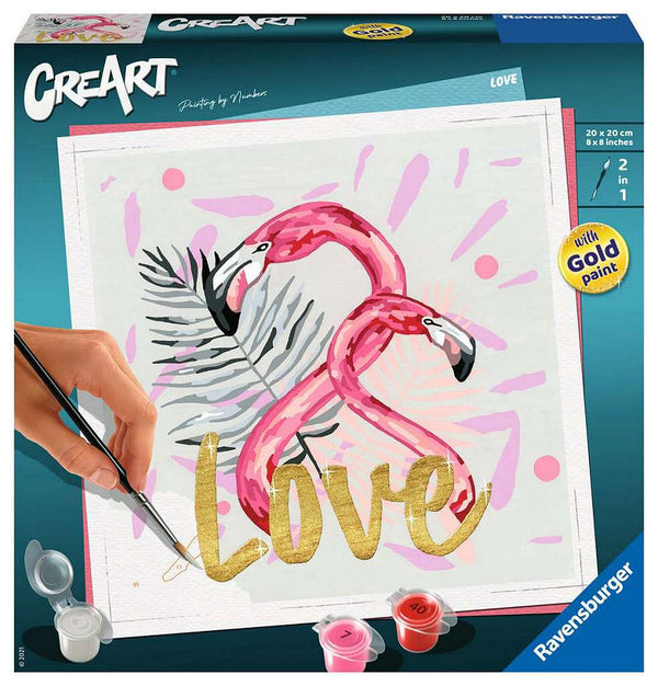 CreArt Schilderen op Nummer - Love
