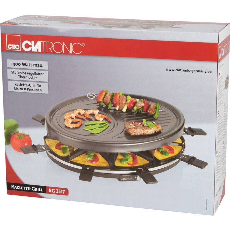 Clatronic RG3517 8-Persoons Gourmetstel Zwart