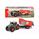 Dickie Toys Fendt Tractor met Aanhanger + Licht en Geluid