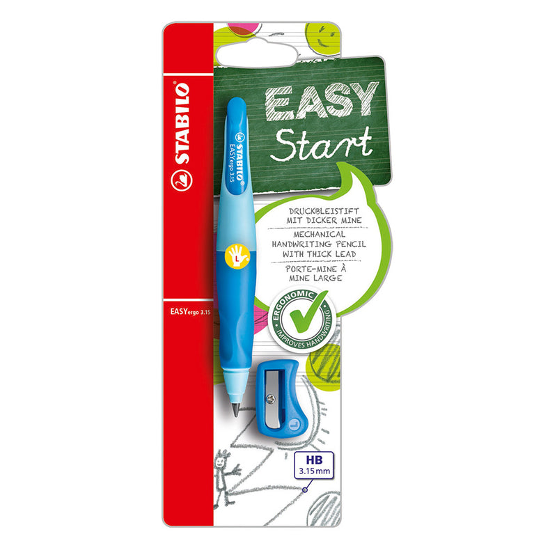 STABILO EASYergo 3.15 - Ergonomisch Vulpotlood - Linkshandig - Blauw