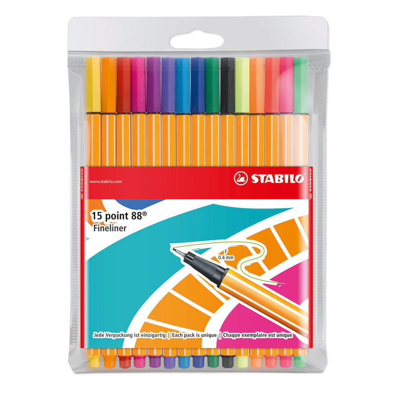 Stabilo Style Me Up Fineliner P88 15 Stuks Assorti