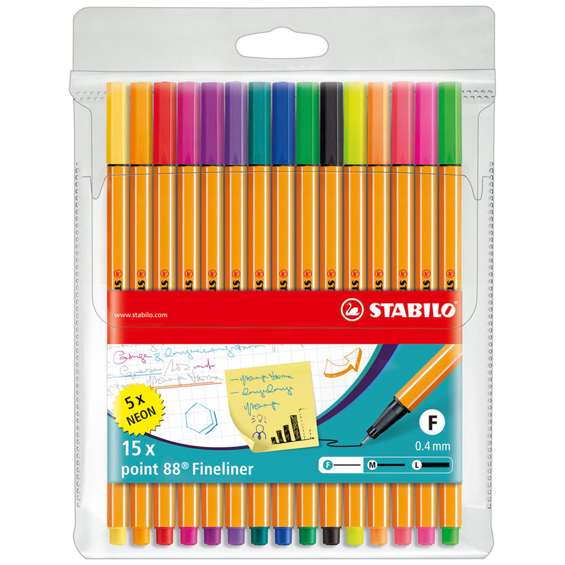 Stabilo Style Me Up Fineliner P88 15 Stuks Assorti