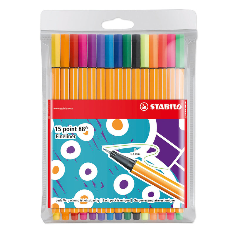 Stabilo Style Me Up Fineliner P88 15 Stuks Assorti