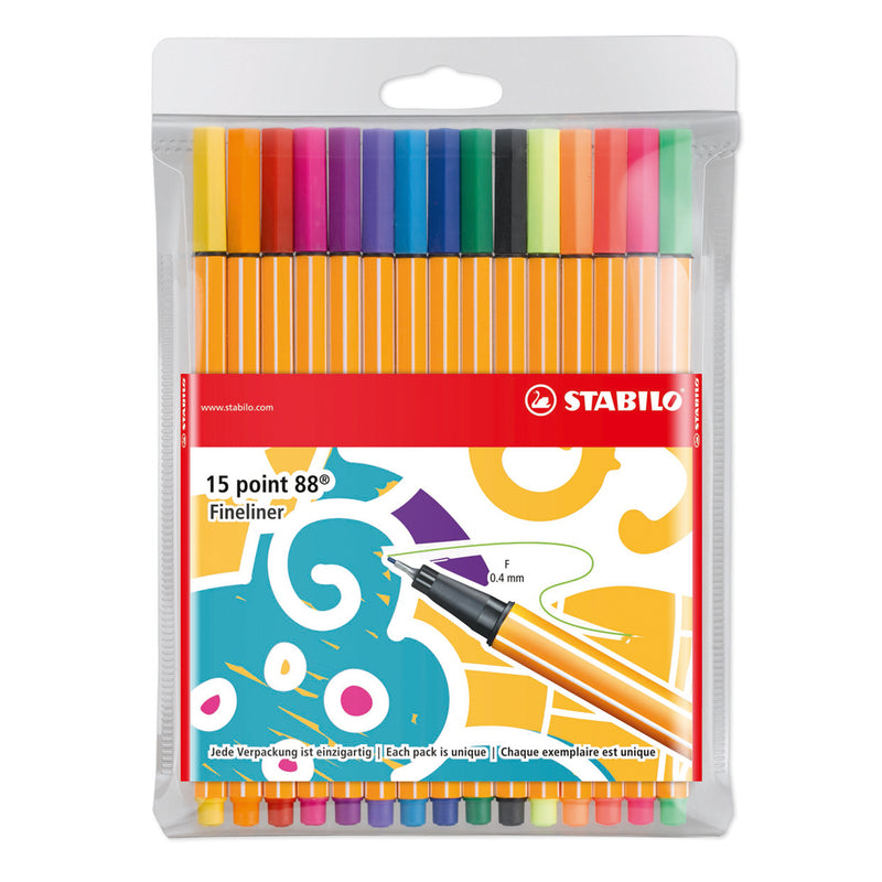 Stabilo Style Me Up Fineliner P88 15 Stuks Assorti