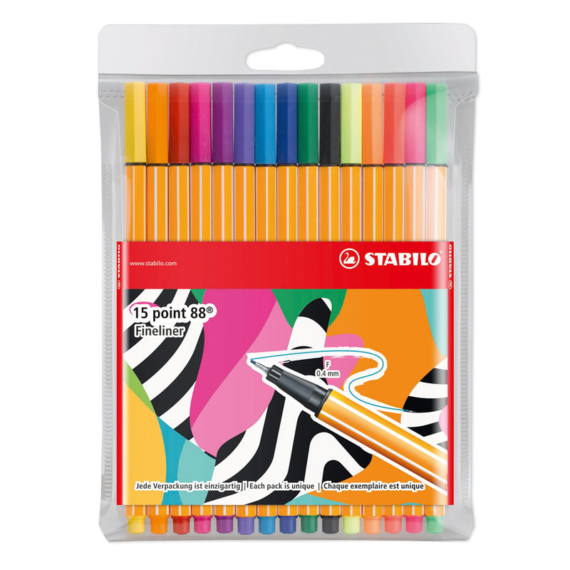 Stabilo Style Me Up Fineliner P88 15 Stuks Assorti